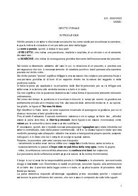 Appunti di Diritto Penale, prof. Acquaroli, Unimc, 2023
