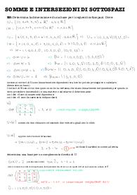 algebra lineare