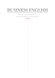 BUSINESS ENGLISH - MANAGEMENT AZIENDALE LM77 - UNIMERCATORUM