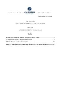 ecampus - LA MEDICINA ESTETICA IN ONCOLOGIA - master - paniere svolto e spiegato