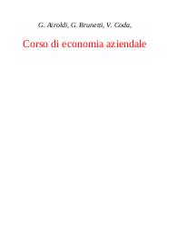 G. Airoldi, G. Brunetti, V. Coda, Corso di economia aziendale