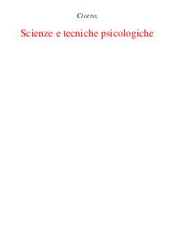 Scienze e tecniche psicologiche