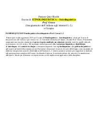 PANIERE QUIZ 2025 Etnolinguistica-Sociolinguistica Prof. Grosso L-2