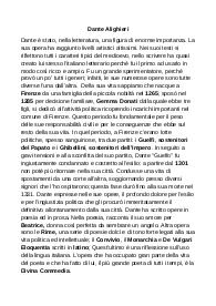 Dante Alighieri: Vita e Opere