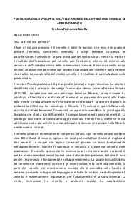 Psicologia dello sviluppo, dell'educazione e dell'istruzione: modelli di apprendimento
