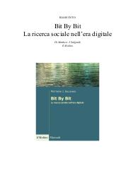 Riassunto del libro "Bit By Bit. La ricerca sociale nell’era digitale" di Matthew J. Salganik - Il Mulino