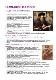 Riassunto di Leonardo Da Vinci, con tutte le sue opere principali