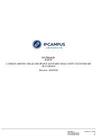 Paniere di IGIENE, MASTER, ECAMPUS - Chiuse - AGGIORNATE AL 2020