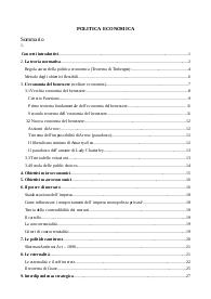 Appunti di politica economica