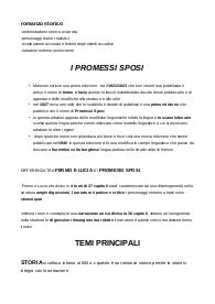 PROMESSI SPOSI, INTRODUZIONE E PERSONAGGI