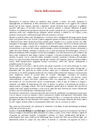 Appunti lezioni storia della miniatura