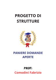 Paniere PROGETTO DI STRUTTURE, Comodini Fabrizio, Ecampus, 2025 - RISPOSTE APERTE