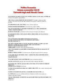 Politica Economica - Scienze economiche LM56 - Università degli studi Niccolò Cusano