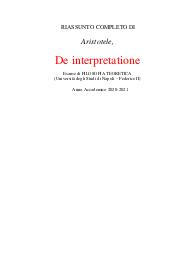 Aristotele, De interpretatione