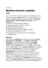 Appunti/Dispense Biochimica 3.0 "LIPIDI"