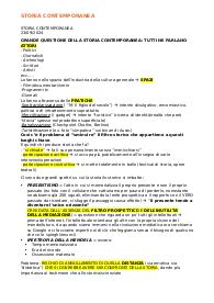 Appunti del corso di storia contemporanea della prof Troilo, UNIVAQ
