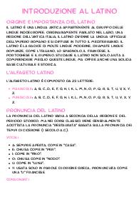 Introduzione al Latino