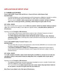 European Union Law - Cases
