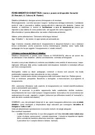 fondamenti di didattica generale per scienze della formazione primaria