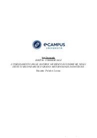 Paniere di DIRITTO COMMERCIALE, Prof POLIDORI, ECAMPUS - Chiuse - AGGIORNATE 2023