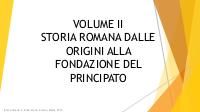 Storia romana dalla fondazione di Roma alla fine della Repubblica