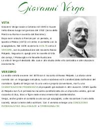 Giovanni Verga e Rosso Malpelo - appunti italiano liceo