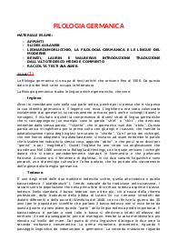 Appunti Filologia Germanica