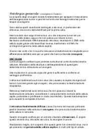 Patologia generale - Oncogeni e tumori
