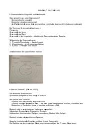 Appunti di LINGUA TEDESCA I - LINGUISTICA E TRADUZIONE