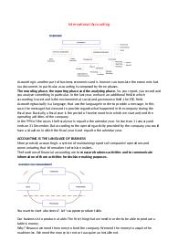 International accounting