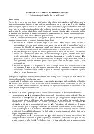 Riassunto un breve viaggio nella propria mente (Adamo)