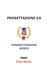 Paniere PROGETTAZIONE 4.0, Ecampus, 2025, Rossi Marta - RISPOSTE APERTE
