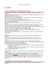 Riassunti Petrarca italiano