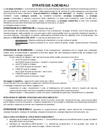 Appunti sulle strategie aziendali Economia Aziendale