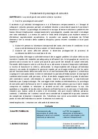 Riassunto "Fondamenti di psicologia di comunità"