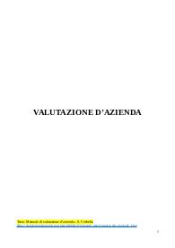 Valutazione d'azienda