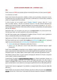Riassunto Dante Alighieri (e opere)
