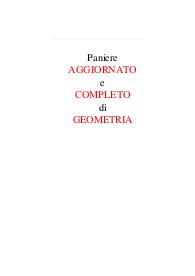 Paniere completo di geometria per A28 Pegaso