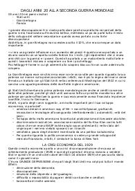 DAGLI ANNI 20 ALLA SECONDA GUERRA MONDIALE
