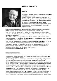 Giuseppe Ungaretti - Riassunto