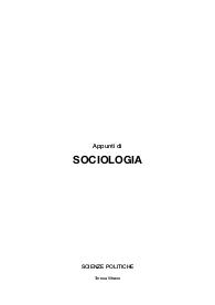 Appunti di sociologia
