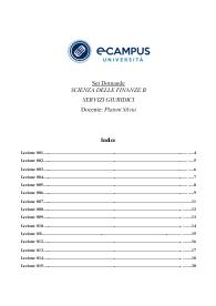 Paniere svolto - SCIENZA DELLE FINANZE B - SERVIZI GIURIDICI - Prof. Platoni Silvia