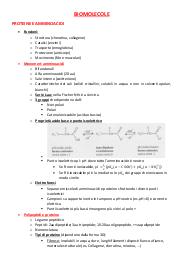 Riassunto Biomolecole - Fondamenti di chimica e chimica organica - ingegneria biomedica - Polimi