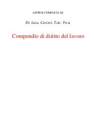 Compendio di diritto del lavoro corso