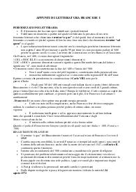 Appunti di letteratura francese I, prof. Madonia, UniPa