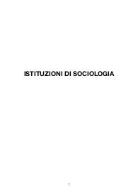 Istituzioni di Sociolgia, Lodigiani e Lampugnani, Università Cattolica del Sacro Cuore, 2023/2024