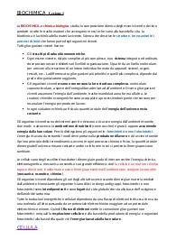 Appunti di Biochimica I Parte