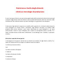 Appunti di chimica e tecnologie di produzione
