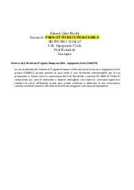 Paniere Quiz Risolti per Progetto Recupero Edile - Ingegneria Civile ECAMPUS