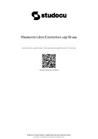 Riassunto di economia aziendale del libro di luigi brusa